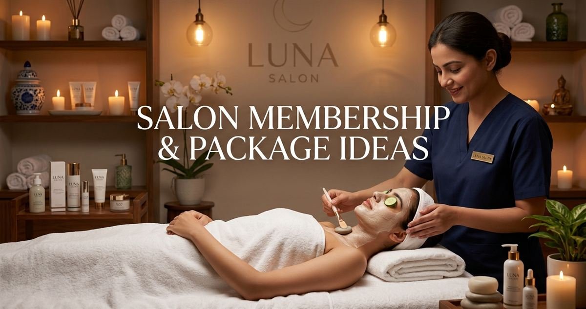 Relaxed client receiving a facial treatment in a spa room